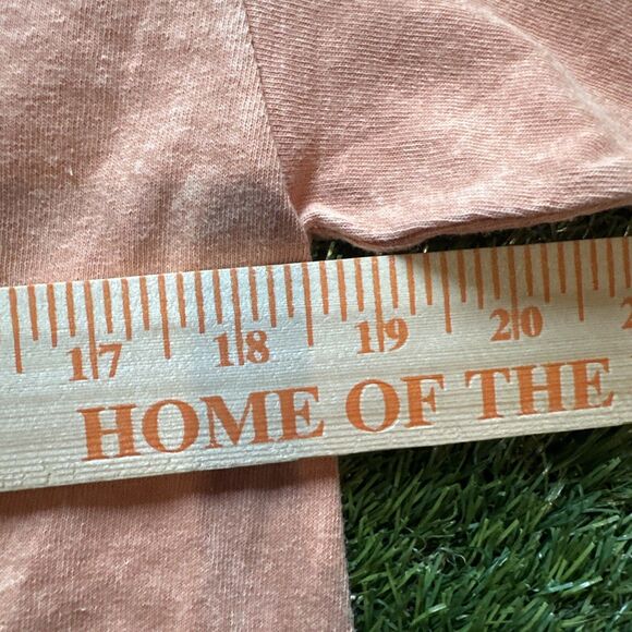 Y2K OUTKAST Orange Cotton Crew Neck Short Sleeve Distressed T-Shirt Size Medium - Picture 5 of 9